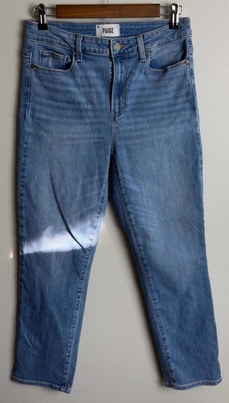 PAIGE Hoxton Slim Crop Jeans Size 29 Medium Wash Denim Women’s